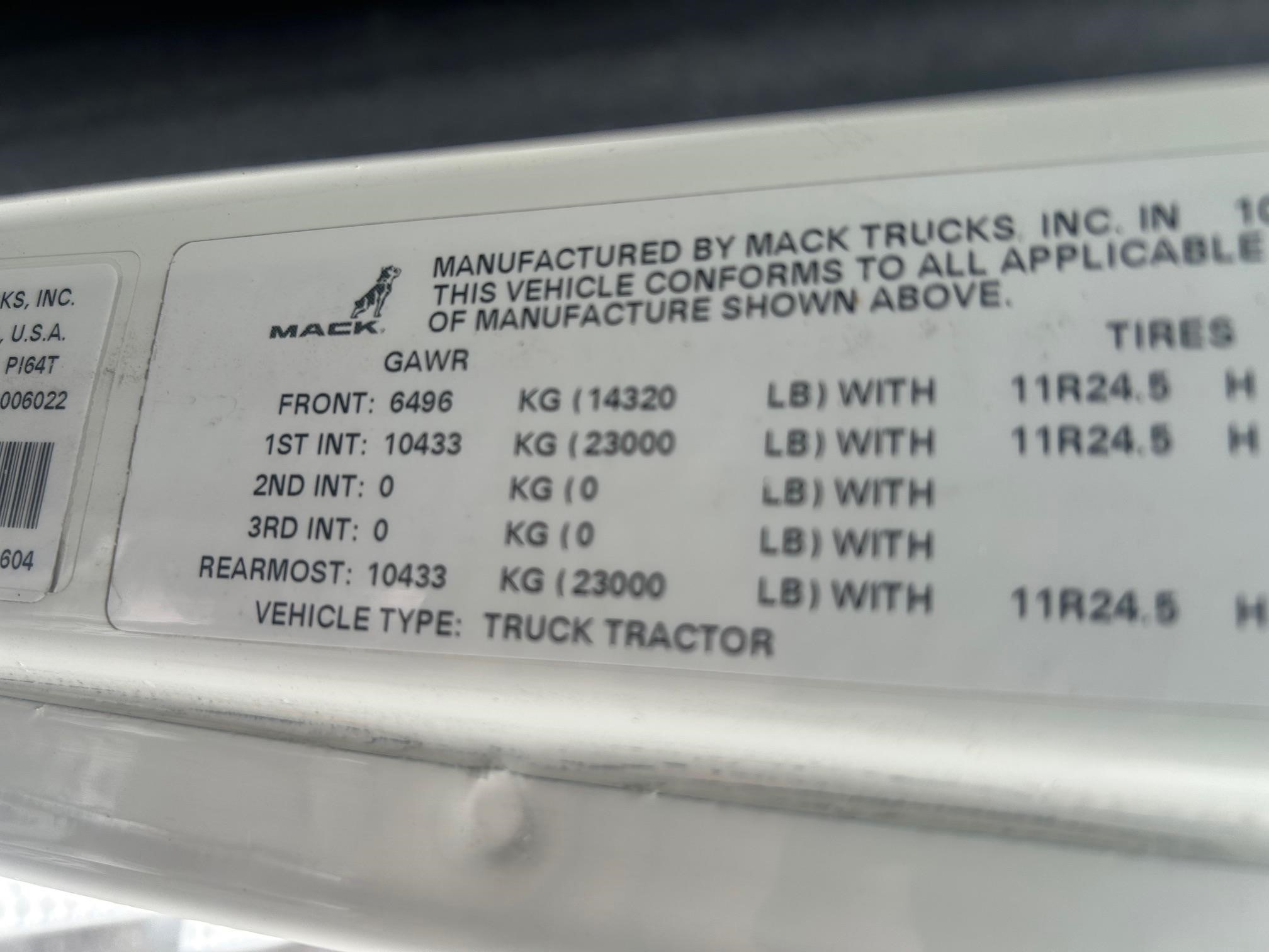 2021 MACK PINNACLE 64T 9040588679 2021 MACK PINNACLE 64T 9040588679