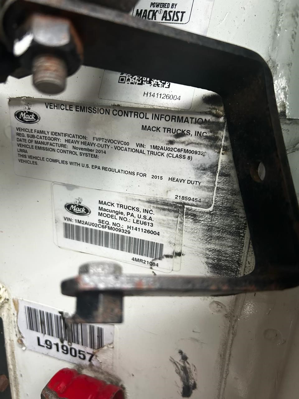 2015 MACK LEU613 9047089967 2015 MACK LEU613 9047089967