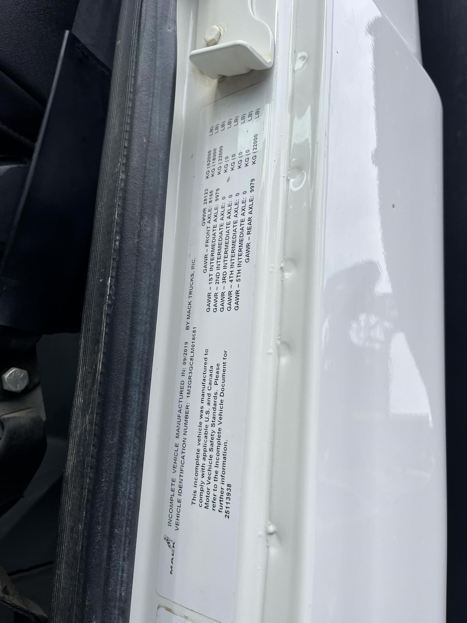 2020 MACK GRANITE 64FR 9050453337 2020 MACK GRANITE 64FR 9050453337