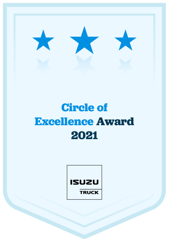 Isuzu Circle of Excellence Award 2021