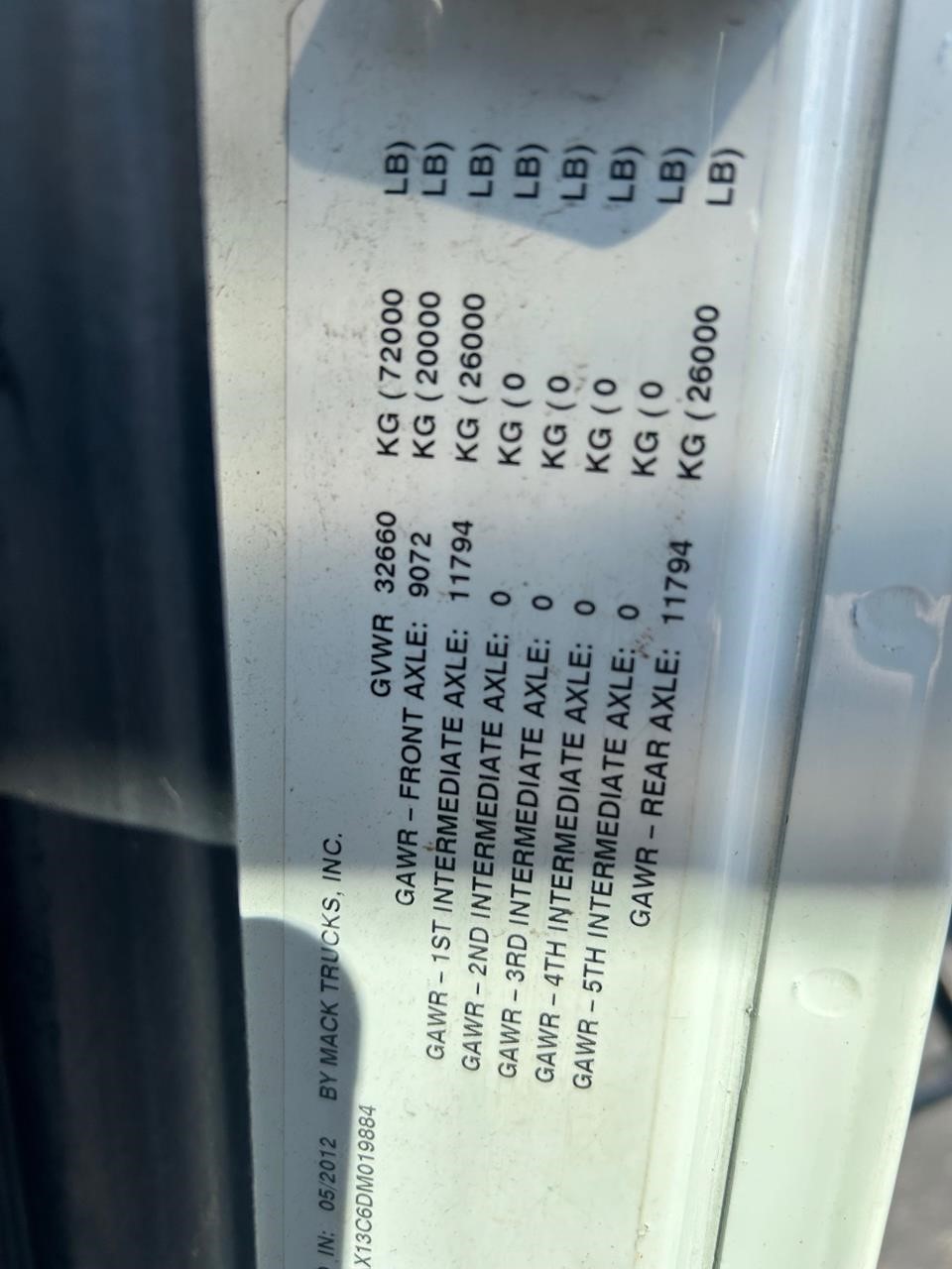 2013 MACK GRANITE GU813 - image 6 of 6