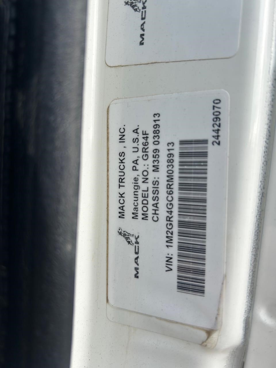 2024 MACK GRANITE 64FR 10026037398 2024 MACK GRANITE 64FR 10026037398
