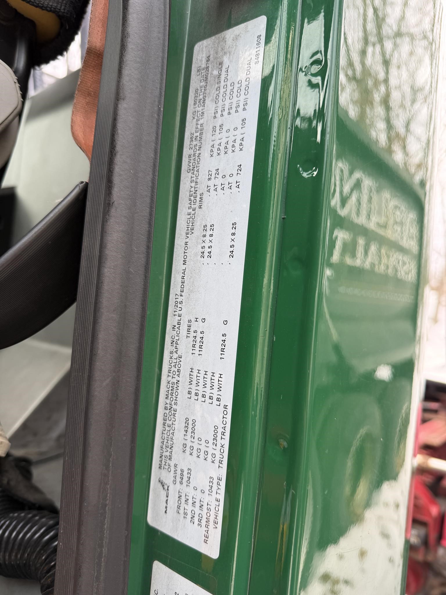 2018 MACK PINNACLE CHU613 11006234599 2018 MACK PINNACLE CHU613 11006234599