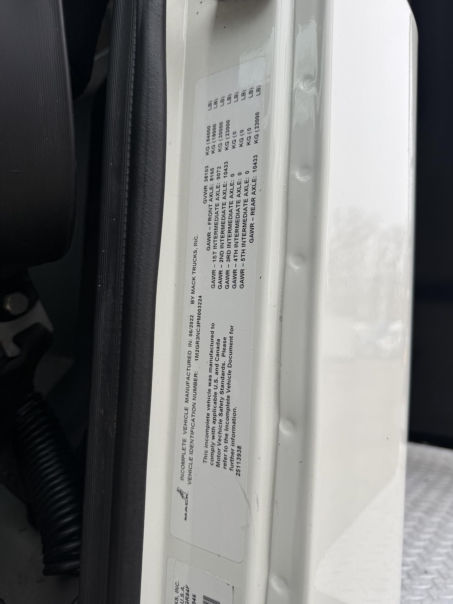 2023 MACK GR84F 11011814797 2023 MACK GR84F 11011814797