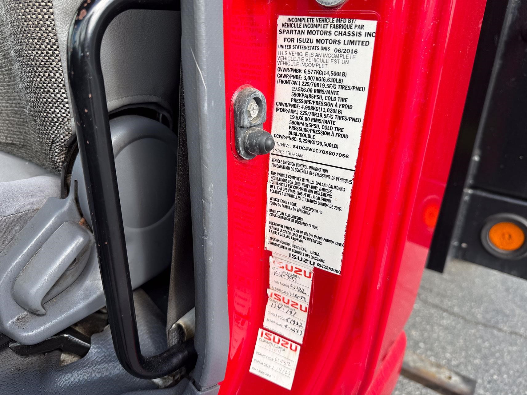 2016 ISUZU NPR HD 11022025367 2016 ISUZU NPR HD 11022025367