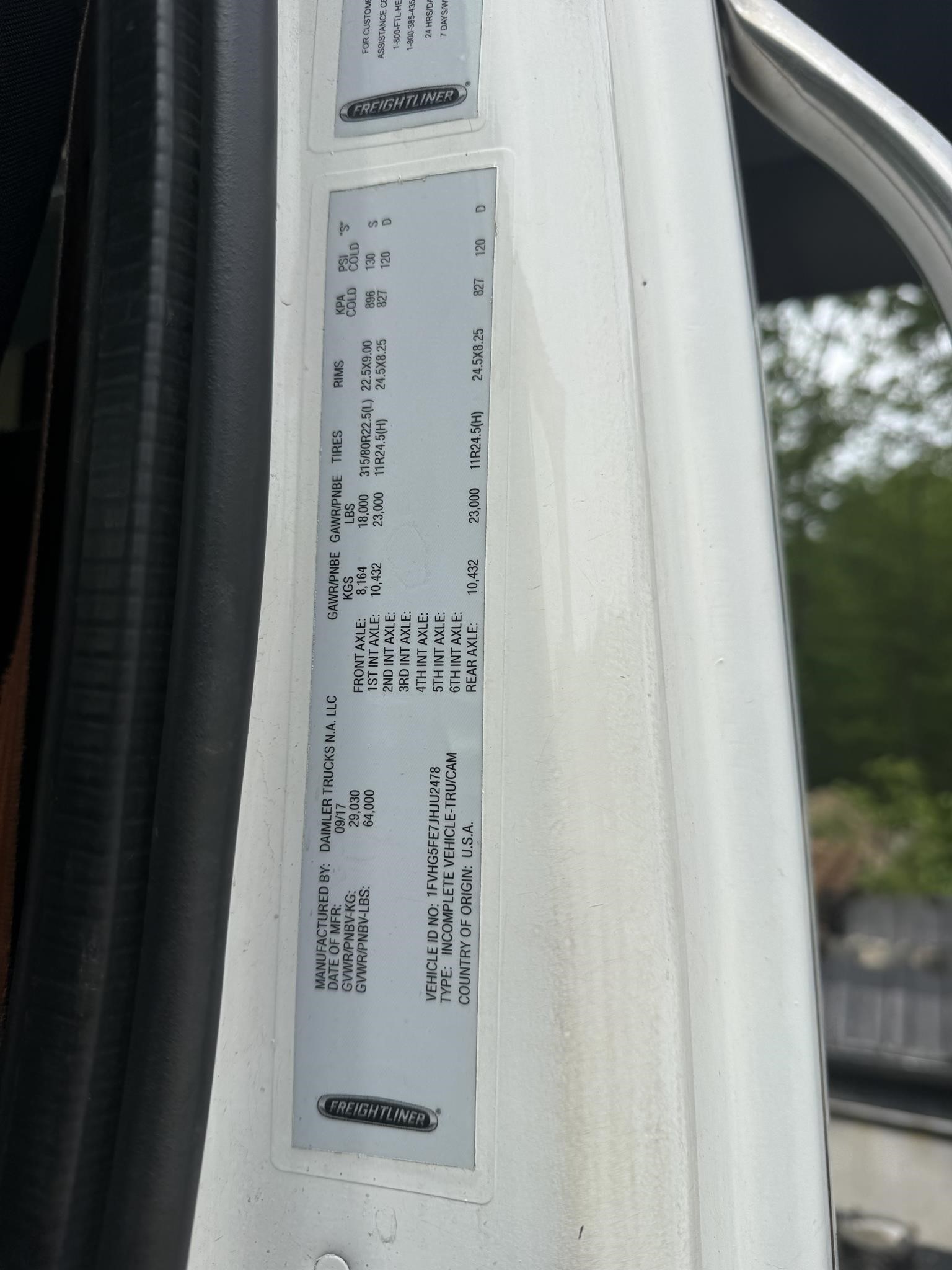 2018 FREIGHTLINER 108SD 11025096277 2018 FREIGHTLINER 108SD 11025096277