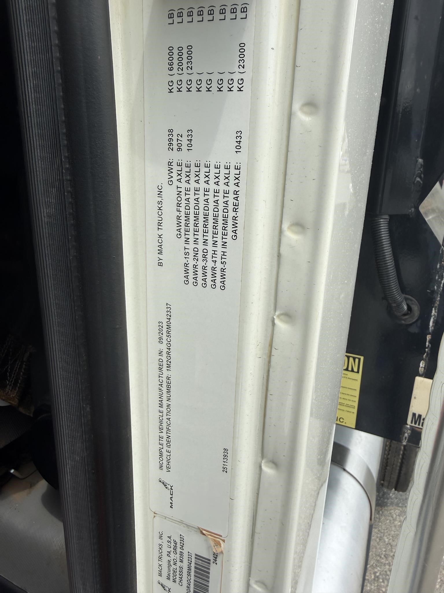 2024 MACK GRANITE 64FR 11025103010 2024 MACK GRANITE 64FR 11025103010
