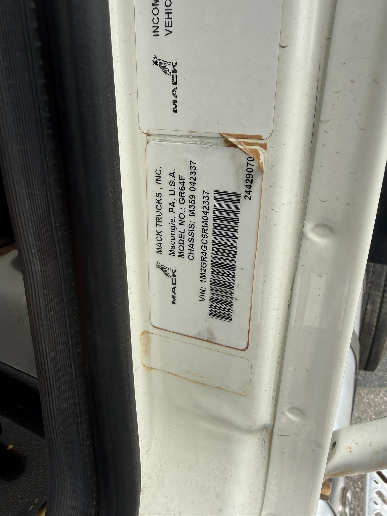 2024 MACK GRANITE 64FR 11025103023 2024 MACK GRANITE 64FR 11025103023
